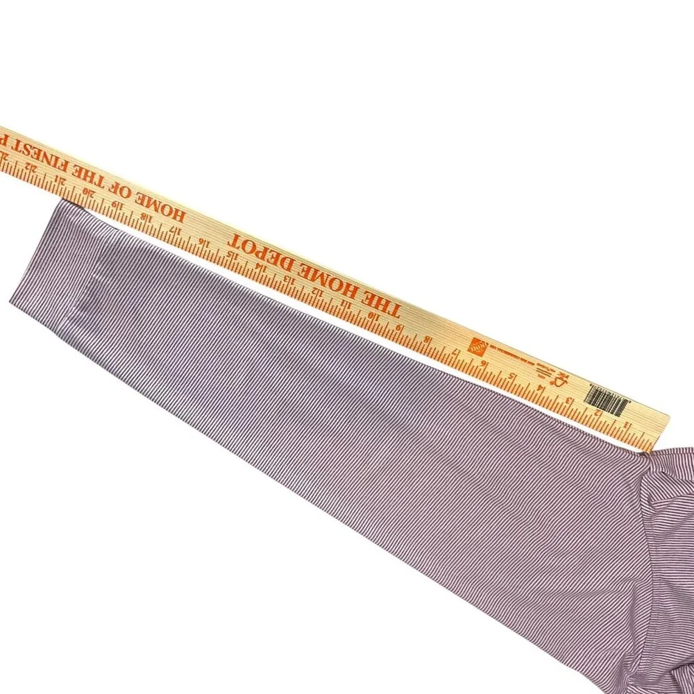 Rhoback The Whaler Performance Polo Purple Heather Stripe Men's L Long Sleeve - Picture 9 of 11